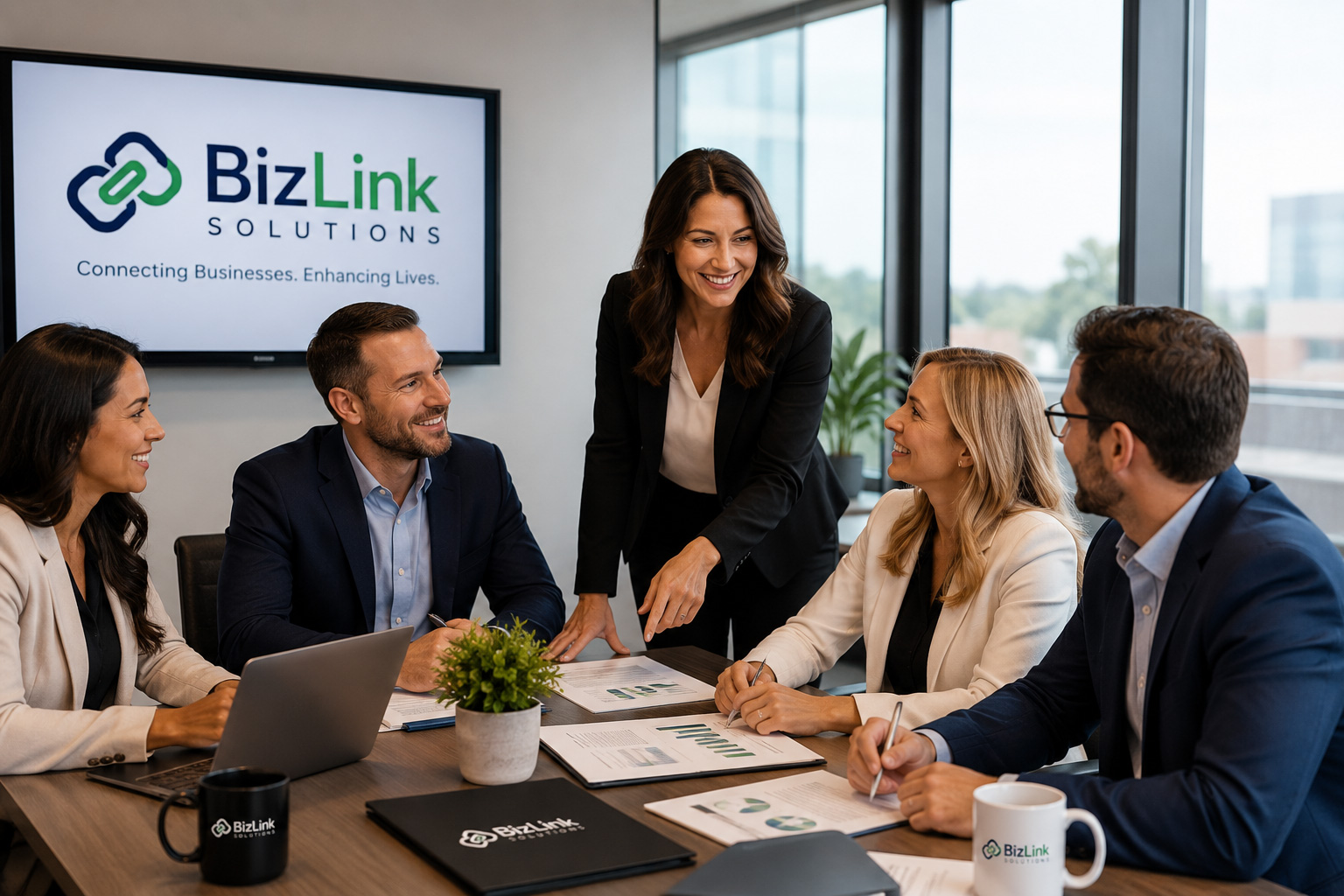 BizLink Solutions office meeting